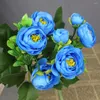 Dekorative Blumen 1 Stück Blumen Schöne künstliche Blume Hortensie Fake Bouquet Home Hochzeitsdekoration DIY Kamelienschaum