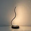 Table Lamps Modern LED Lamp Bedside Light Desk Spiral Living Room Bedroom Night Home Lighting Fixture Decoration