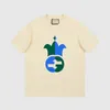 Mens T-Shirts Kıdemli Mektup Basılı Elbise Tasarımcısı Kısa Kollu Pamuklu Erkek ve Kadın Giyim2023
