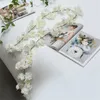 Decorative Flowers Beautiful Sakura Cherry Blossom Rattan Artificial Party Wedding Supplies Mariage Decoration Wall Hanging Vine Garland