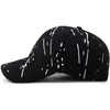 Ball Caps Fashion Baseball Cap Graffiti Printing Outdoor Sport Summback Hipback Hip Hats dla kobiet mężczyzn Regulowana bawełna