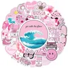 Kids' Toy Stickers 10 30 50PCS Pink VSCO Cute Girl Aesthetic Skateboard Laptop Guitar Graffiti Luggage Car Sticker Waterproof Decal Toys 230105