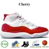 Jumpman 11 баскетбольные туфли 11S Midnight Navy Og Og Cherry Cool Grey Pure Violet Miamis Dolphins XI разводится космическое джем с мужскими тренерами.