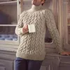 Men's Sweaters 2023 Fall Winter Men Casual Slim Fit Long Sleeve Turtleneck Knitting Jumpers Mens Vintage Jacquard Solid Knit Sweater