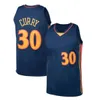 Basketball Stephen 30 Curry Jersey Klay Thompson 11 Andrew Wiggins 22 Draymond Green 23 Poole Chemise Blanc Noir Bleu Jaune