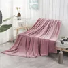 Filtar Solid Color Flanell Filt Coral Velvet Sofa Packing With Ribbon Summer Air Condition Office Siesta