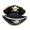 Piate Hat Buccaneer Associory accessories Kids Adults Captain Halloween play Props Gold Silver Trim