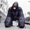 Dev siyah şişme goril king kong balon güçlü hayvan modeli karnaval sahne dekorasyonu için üfleyici