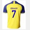 Al Nassr FC voetbaltruien Ronaldo 2023 2024 Home Geel weg 22 23 24 Cr7 Gonzalo Martinez Talisca Ghislain Konan Vincent Aboubakar Men voetbalshirt al-Nassr FC FC FC