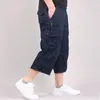 Męskie spodnie dresowe menu Casual Cotton Streetwear Przycięte spodnie mody ładunki wojskowe krótkie pantalony hombre joggers ubrania