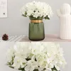 Decorative Flowers 1pc Hydrangea Artificial Silk Flower Bouquet Wedding Road Guide Fake Home Table Decoration