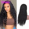 Cabelo Humano Brasileiro Lace Front 13X4 Peruvian Indian Water Wave 180% 210% 250% Density Curly 10-34inch