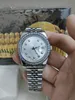 Com caixa original, relógios de moda de luxo de alta qualidade 18k BANDE DIAMENTO WHITE BEZEL 18038 MENS AGOMÁTICO HOMEN's Watch 202365