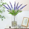 Decorative Flowers Fancy Imitation Lavender Universal Fake Fine Workmanship Artificial Faux Silk Flower Vase Decoration