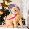 Cat Carriers Dog Hat Pet Round Brim Princess Cap With Ear Hole UV Protection Hats For Small Medium Large Dogs Sun Outdoor