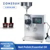 ZONESUN Halbautomatische Füllmaschine für viskose Flüssigkeiten, Peristaltikpumpe, Nagellack, Palmöl, Honigflaschenfüller, Verpackungssystem