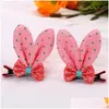 ملابس الكلاب 20 PCS Easter Pet Hair Bows Clips EARS Hairpins Accorts Excaling for Medium Drop Drop Drop Dropress Mome Garden Supplies DHT7V