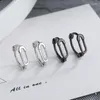 Hoop -Ohrringe Lutaku einzigartiger Design Rundkreis für Frauen kleine Sicherheitsnadel Hoops Minimal Schmuck