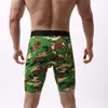 Underpants Men Long Boxer Shorts Cotton Camouflage Print Breathable Underwear Sports Men's Lengthened Pants