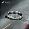 Classic Simple 100% 925 Sterling Silver Charm Zirconia Finger Rings For Women Wedding Engagement Statement Sieraden