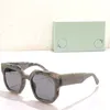 مصممة نساء نظارة شمسية OERJ014 اتجاه الموضة لوحة بيضاوية مستطيلة أبيض وأسود مخطط إطار من الرجال المصممين المصممين أعلى النظارات الشمسية
