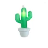 Night Lights Mycyk Ins Net Red Girl Heart Room Layout Chic Cactus Bedroom Hanfeng Small Fresh Decorative Lamp String 10/20/30 Leds