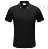 Herren Polos Designer Sommer T-Shirt T-Shirt für Herrendesigner Polo-Shirts High Street Stickerei Strumpfband Schlangen Little Bienendruck Kleidung Männer klassisches Hemd 7uyk