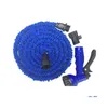 Watering Equipments Retractable Fast Connector Water Hose With Mtifunction Gun House Garden Washing Latex 25Ft Expandable Set Dh0755 Dhcdj