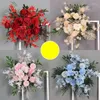 Flores decorativas de simulação de casamento estrada chumbo flor coração ponto de fundo quadro canto de ferro forjado geometria de ferro