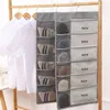 Storage Boxes 30 Pockets Reticulate Hanging Underwear Organizer For Wardrobe Closet Bag Door Wall Breathable Bra With Hanger Pouch