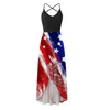 Casual Dresses Dress Women Summer 2023 Style Tall Waist Long Digital Printing Back Hanging Neck Vestidos CFF21047