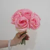 Dekorativa blommor Artificial Real Touch Snow Mountain Rose Bouquet Living Room Home Wedding Chritams Decoration for Decor