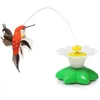 Chat jouets automatique électrique rotatif jouet coloré papillon oiseau forme animale en plastique chien chaton accessoires interactifs