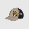 Designer Baseball Kepsar Dam Märke Tiger Head Hattar Bee Orm Broderat Ben Män Kvinnor Casquette Solhatt Gorras Sports Mesh Trucker Keps