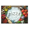 Gemälde Küche Malerei Kunst Wandbilder Pizza Essen Drucken Modernes Bild Gewürz Poster und für Wohnzimmer Dekor Drop Deliver Dh6Dy