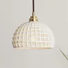 Pendant Lamps Japanese Style Single Head Light Dinning Living Room Bedside White Lamparas Ceramics Hanging Lamp Vintage