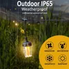 Saiten 7M 10 Glühbirnen Terrasse Fee Flamme Lichter String Outdoor-Effekt Hängeleuchte IP65 wasserdicht für Hochzeit Jahr Party Dekor