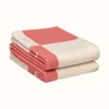 Klassieke letter deken zachte wol sjaal sjaal draagbaar warm plaid bank bed fleece lente herfst vrouwen gooien dekens