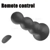 Brinquedo sexual massageador de controle remoto sem fio inflável masculino próstata enorme bola expansão butt plug vibrador brinquedos anais para homens