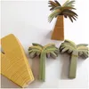 Gift Wrap Mini Summer Coconut Palm Tree Candy Box Bags Birthday Hawaiian Party Wedding Favors Baby Shower Decoration Supplies Drop D Dhxbs