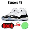 Cherry 11s basketball shoes for mens womens jumpman 11 Cool Grey Midnight Navy Cap And Gown Concord Legend Blue Bred men trainers sneakers