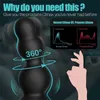 Jouet sexuel masseur App vibrateurs anaux mâle Prostate Plug vibrateur 360 Rotation gode jouets pour hommes stimulateur