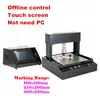 300x250mm 200w Controle offline Máquina de identificação de placa de identificação de metal elétrica Aço inoxidável Código de corte de corte da impressora
