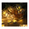 Decorazioni natalizie Albero di Natale Led String Light Eventi e feste Luci nuziali Batteria Decorazione natalizia Light1 Drop Delivery H Dh4Rk