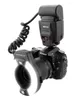 Lampy wiszące MACEO Ring Lite -14Ext -N Makro kamera Flashesl Flash Master Master Tryb szybkiego Wyzwalacz optyczny