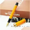 Fountain Pens Jinhao 100 Centennial Orange Resin Pen Clip Clip EF/F/M/Bent Nib مع محول كتابة هدية عمل هدية حبر Drop Dhtwy