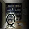 Tafellampen modern K9 220V 110V Crystal Lamp Bedide Living Room Office Decoratie Round Desk Light EU -plug