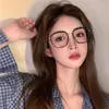 Sunglasses Korean Style Nearsighted Eyeglasses Oversized Frame Women Men Anti-blue Light Myopia Glasses Finished Optical Eyewear Diopter