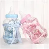 Gift Wrap FeedingBottle Shaped Candy Box Baptism Dopande f￶delsedag Baby Shower Party Favors Drop Delivery Home Garden Festive Sup Dhoqz