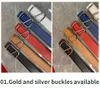 luxury designer bb belt mens belt leather belts for women designers classic gold silve metal letters buckle standard width 3.8cm size 105-125cm fashion business style